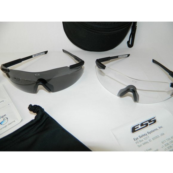 ESS Military Issue ICE 2X Custom Fit Frameless Eye Protection Glasses - Picture 3 of 15
